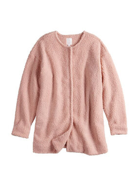 LC Lauren Conrad Pink Sherpa Teddy Bear Coat Jacket XL Oversized